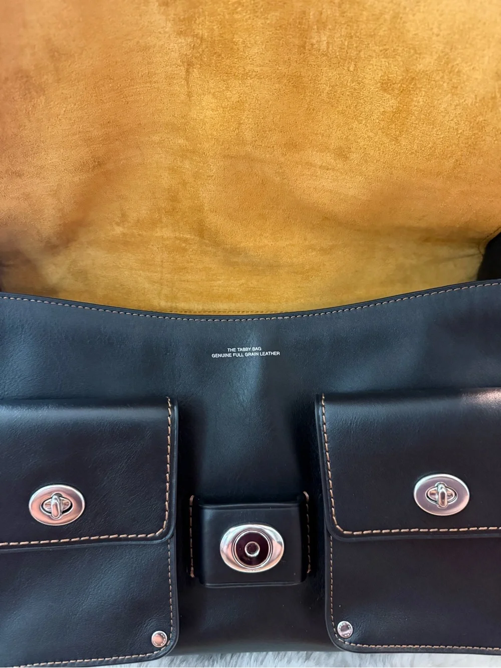 COACH TABBY 36 CARGO BAG IN BLACK